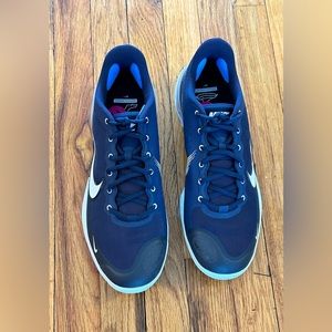 Mens Nike Alpha Huarache Elite 3 Sz 11 Low Navy Blue Metal Cleats CK0746-401 AJ